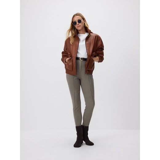 Reserved - Spodnie z paskiem - brązowy - id: 948HF-88X - marki Reserved - 186274438 Reserved - Spodnie z paskiem - brązowy ze sklepu Reserved w kategorii Spodnie damskie - zdjęcie 186274438