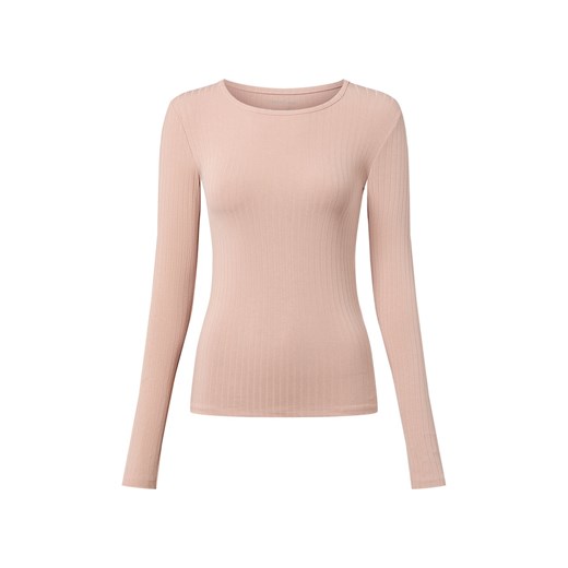 Marie Lund Damska koszulka z długim rękawem Kobiety wiskoza brudny róż jednolity ze sklepu vangraaf w kategorii Bluzki damskie - zdjęcie 186274509