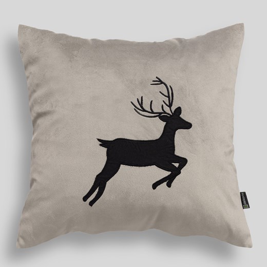 Poszewka na poduszkę Midnight Stag 43x43 cm ze sklepu dekoria.pl w kategorii Dekoracje bożonarodzeniowe - zdjęcie 186274635