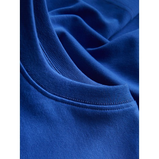 Reserved - T-shirt regular z merceryzowanej bawełny - niebieski Reserved S Reserved
