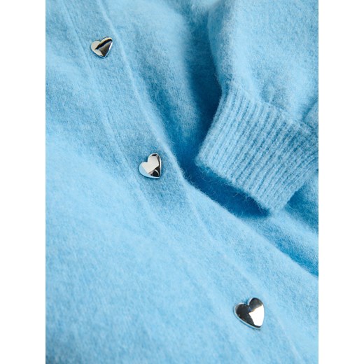 Reserved - Sweter z dekoracyjnymi guzikami - jasnoniebieski Reserved XL Reserved