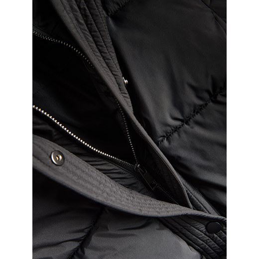 Reserved - Pikowana kurtka z wiązaniem - czarny Reserved M Reserved