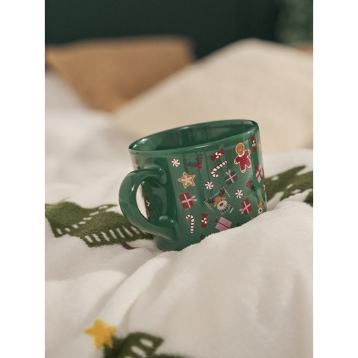 Sinsay - Kubek ze świątecznym motywem - wielobarwny Sinsay One Size Sinsay