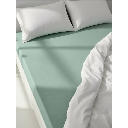 Sinsay - Prześcieradło z gumką - zielony ze sklepu Sinsay w kategorii Prześcieradła - zdjęcie 186277507