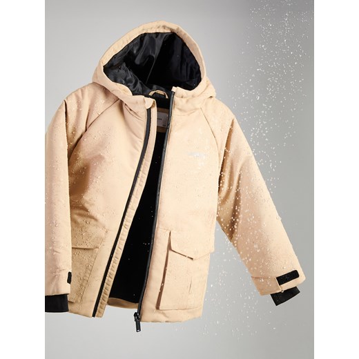 Reserved - Ocieplana kurtka parka - beżowy ze sklepu Reserved w kategorii Kurtki chłopięce - zdjęcie 186278238