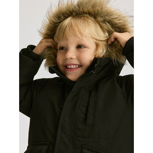 Reserved - Kurtka z kapturem - czarny ze sklepu Reserved w kategorii Kurtki chłopięce - zdjęcie 186278659
