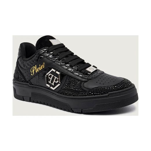 Philipp Plein Skórzane sneakersy Mix Strass Cocco ze sklepu Gomez Fashion Store w kategorii Buty sportowe męskie - zdjęcie 186279976