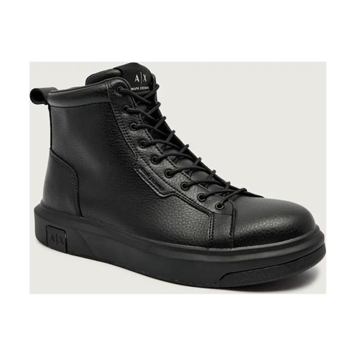 Armani Exchange Skórzane buty wysokie ze sklepu Gomez Fashion Store w kategorii Buty zimowe męskie - zdjęcie 186280007