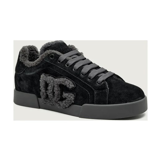 Dolce & Gabbana Skórzane sneakersy | shearling ze sklepu Gomez Fashion Store w kategorii Buty sportowe damskie - zdjęcie 186280039
