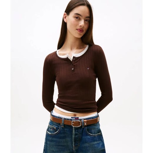Tommy Jeans Bluzka | Slim Fit ze sklepu Gomez Fashion Store w kategorii Bluzki damskie - zdjęcie 186280157