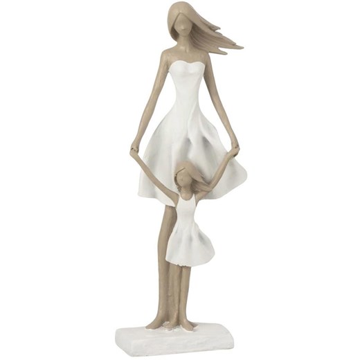 J Line Figurka dekoracyjna w kolorze biało-szarobrązowym - 12 x 32,5 x 7,5 cm ze sklepu Limango Polska w kategorii Dekoracje - zdjęcie 186281499