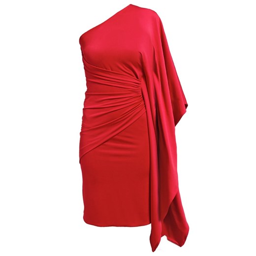 CoutureOne TOSCA Sukienka koktajlowa rot zalando czerwony abstrakcyjne wzory