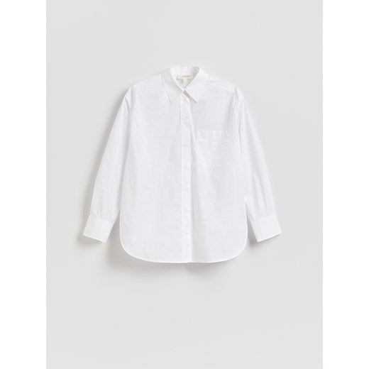 Reserved - Bawełniana koszula - biały ze sklepu Reserved w kategorii Koszule damskie - zdjęcie 186281979
