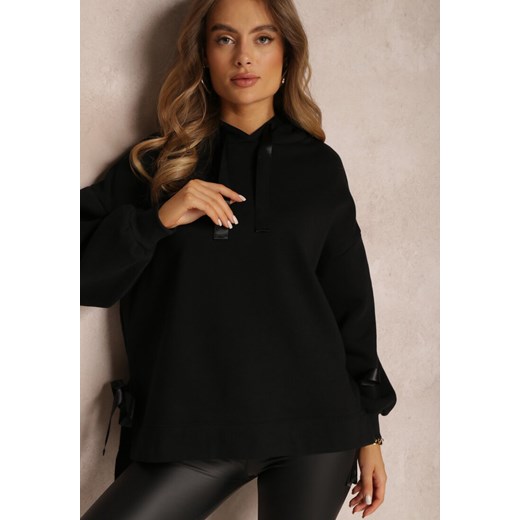 Czarna Bluza Oversize z Kapturem Liiza Renee XL renee.pl