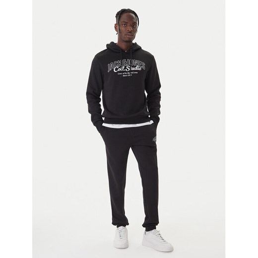 Jack & Jones Komplet t-shirt, bluza i spodnie Makoto 12287681 Czarny Regular Fit ze sklepu MODIVO w kategorii Dresy męskie - zdjęcie 186283757