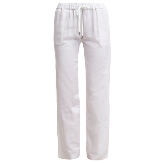 Esprit Spodnie materiałowe white zalando szary abstrakcyjne wzory