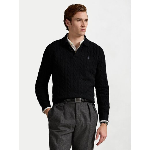 Polo Ralph Lauren Sweter 710974165001 Czarny Regular Fit ze sklepu MODIVO w kategorii Swetry męskie - zdjęcie 186283849