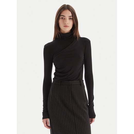 Patrizia Pepe Bluzka 2M4478 J337 Czarny Regular Fit ze sklepu MODIVO w kategorii Bluzki damskie - zdjęcie 186283866