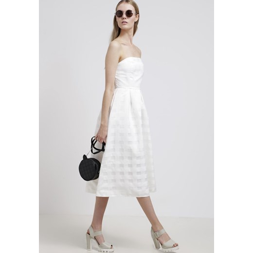Glamorous Sukienka letnia white zalando bialy bez wzorów/nadruków
