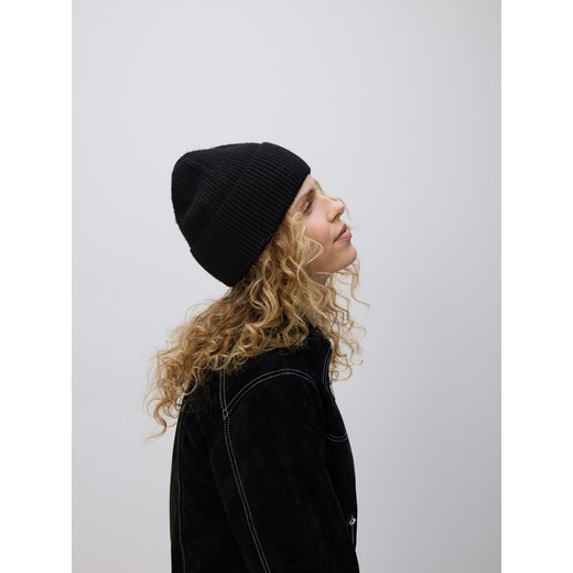 Reserved - Czapka beanie - czarny ze sklepu Reserved w kategorii Czapki zimowe damskie - zdjęcie 186286609