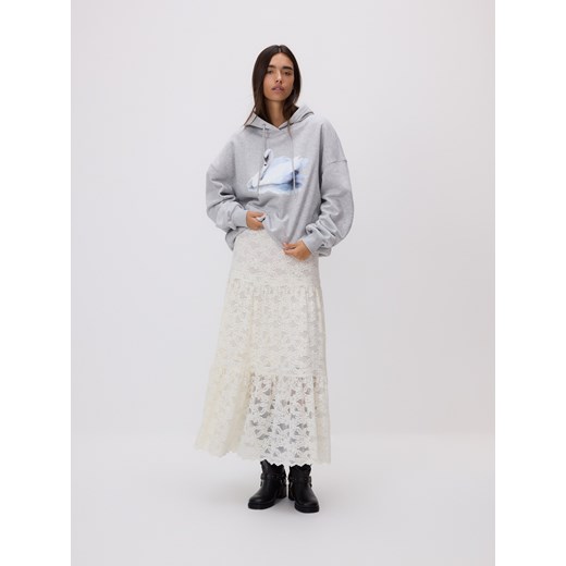 Reserved - Bluza z kapturem - jasnoszary ze sklepu Reserved w kategorii Bluzy damskie - zdjęcie 186286776