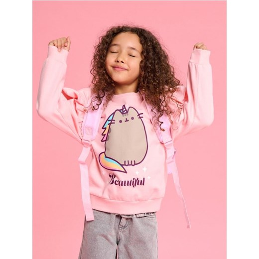 Sinsay - Bluza crewneck Pusheen the Cat - różowy ze sklepu Sinsay w kategorii Bluzy dziewczęce - zdjęcie 186287238