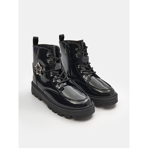 Sinsay - Ocieplane trapery za kostkę - czarny Sinsay 34 Sinsay