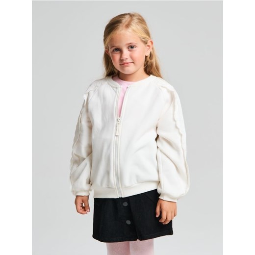 Sinsay - Bluza rozpinana - kremowy ze sklepu Sinsay w kategorii Bluzy dziewczęce - zdjęcie 186288099