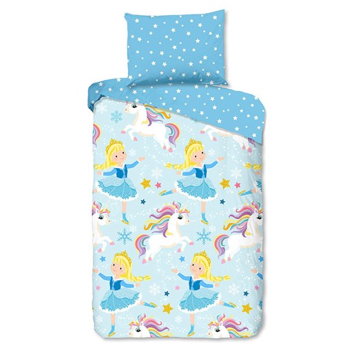 Good Morning Komplet pościeli flanelowej w kolorze niebieskim ze sklepu Limango Polska w kategorii Pościel dziecięca - zdjęcie 186288858