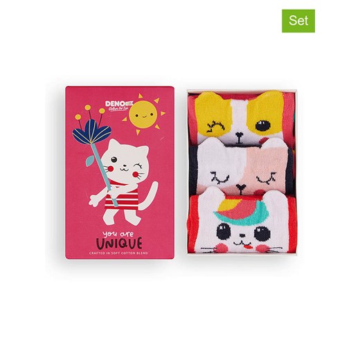 Denokids Skarpety (3 pary) ze wzorem - id: 17672540 - marki Denokids - 186289688 Denokids Skarpety (3 pary) ze wzorem ze sklepu Limango Polska w kategorii Skarpetki dziecięce - zdjęcie 186289688