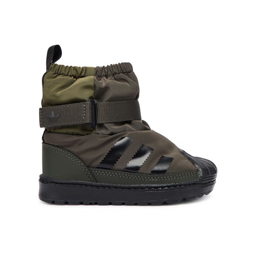 Śniegowce adidas Superstar 360 Boot JQ7952 Khaki ze sklepu eobuwie.pl w kategorii Buty zimowe dziecięce - zdjęcie 186290228