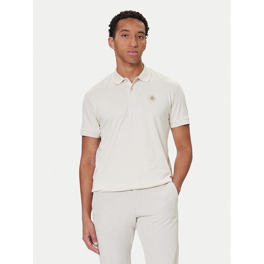 BOSS Polo Future 50543891 Écru Regular Fit ze sklepu MODIVO w kategorii T-shirty męskie - zdjęcie 186290907