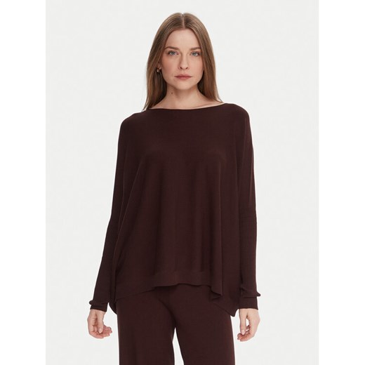 Kontatto Sweter 3M0802C Brązowy Relaxed Fit ze sklepu MODIVO w kategorii Swetry damskie - zdjęcie 186290915