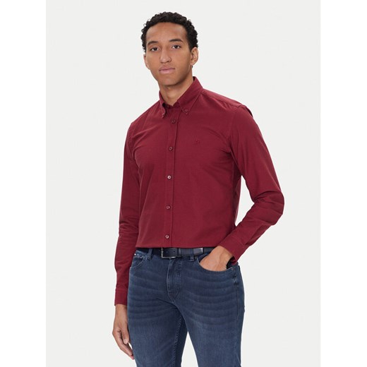 BOSS Koszula H-Roan 50544917 Czerwony Slim Fit ze sklepu MODIVO w kategorii Koszule męskie - zdjęcie 186290917