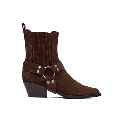 Badura Kowbojki EO-CHLOE-25FW002 Brązowy ze sklepu MODIVO w kategorii Botki - zdjęcie 186290946