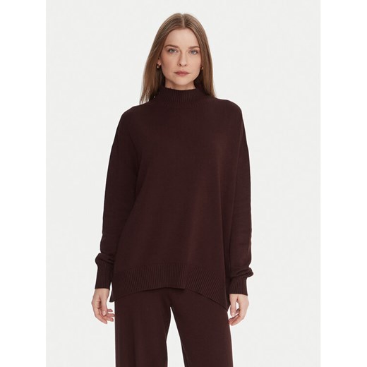 Kontatto Sweter 3M0822C Brązowy Relaxed Fit ze sklepu MODIVO w kategorii Swetry damskie - zdjęcie 186291006