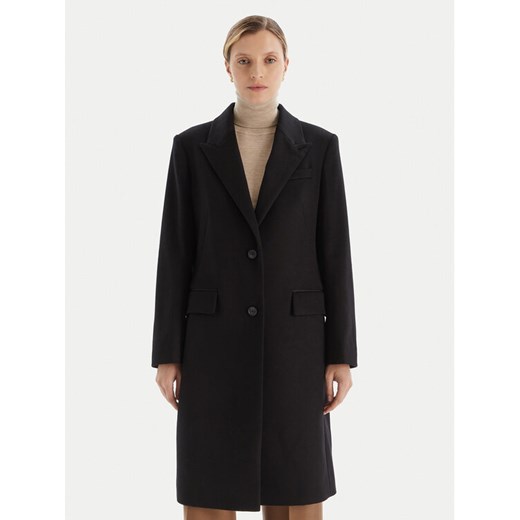BOSS Płaszcz wełniany Classin 50548371 Czarny Regular Fit ze sklepu MODIVO w kategorii Płaszcze damskie - zdjęcie 186291008