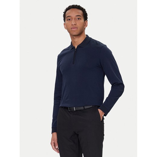 BOSS Polo H-Peduzzi 06 50549583 Granatowy Regular Fit ze sklepu MODIVO w kategorii T-shirty męskie - zdjęcie 186291046