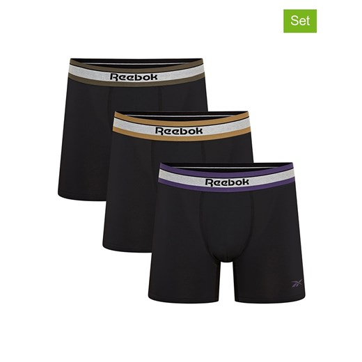 Reebok Bokserki (3 pary) &quot;Anselm&quot; w kolorze czarnym ze sklepu Limango Polska w kategorii Majtki męskie - zdjęcie 186292818