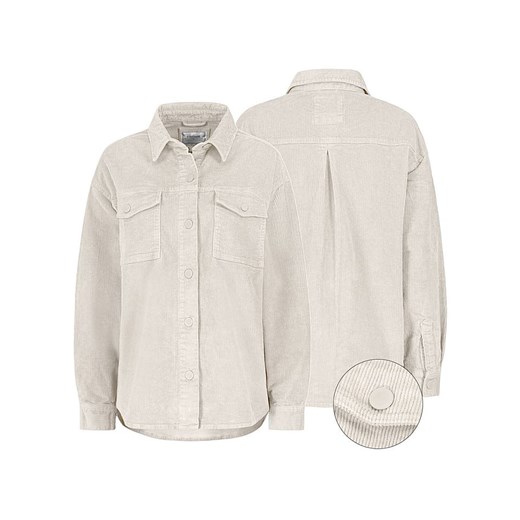 Eight2Nine Sztruksowa kurtka koszulowa w kolorze kremowym ze sklepu Limango Polska w kategorii Kurtki damskie - zdjęcie 186292939