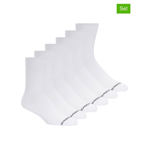 Skechers Skarpety sportowe (6 par) w kolorze biało-czarnym Skechers 43-46 okazja Limango Polska