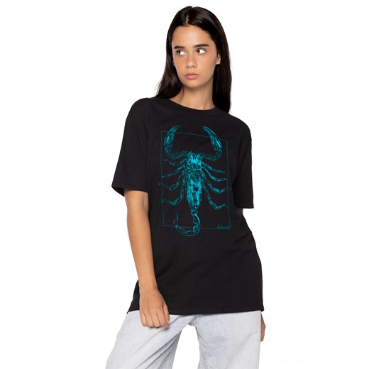 Koszulka loose fit UNDERWORLD Scorpion niebieski ze sklepu morillo w kategorii Bluzki damskie - zdjęcie 186293009