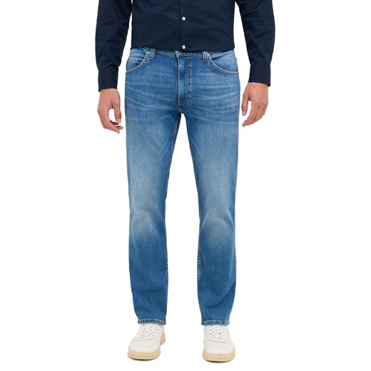 Męskie Spodnie Jeansowe Mustang Style Tramper Straight Denim Blue 1016331 5000 582 ze sklepu YouNeedit.pl w kategorii Jeansy męskie - zdjęcie 186293368