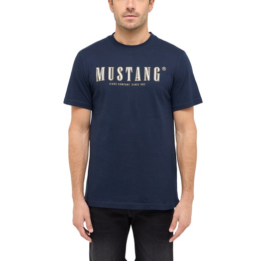 Męski T-Shirt Mustang Style Austin Dark Sapphire 1016281 4136 ze sklepu YouNeedit.pl w kategorii T-shirty męskie - zdjęcie 186293388