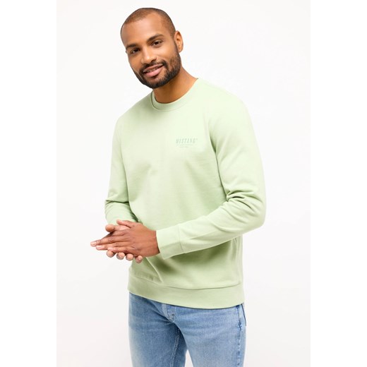 Męska Bluza Nierozpinana Mustang Style Clio Swamp 1014784 6190 ze sklepu YouNeedit.pl w kategorii Bluzy męskie - zdjęcie 186293395