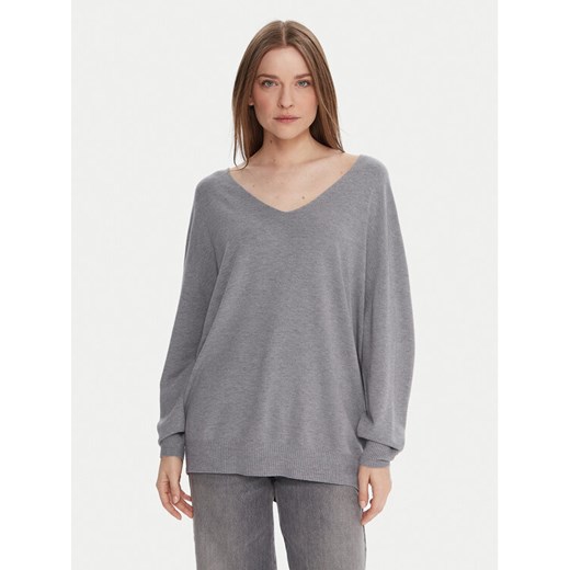 Kontatto Sweter 3M0815C Szary Relaxed Fit ze sklepu MODIVO w kategorii Swetry damskie - zdjęcie 186294768