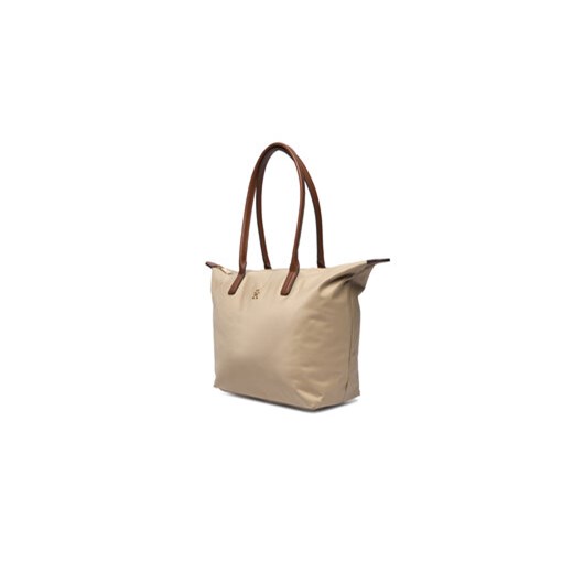 Tommy Hilfiger Torebka Popette Tote AW0AW17711 Brązowy Tommy Hilfiger OS MODIVO