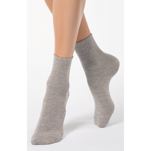 Skarpety wiskozowe damskie szaro-beżowe Comfort, Kolor szaro-beżowy, Rozmiar 39-41, Conte ze sklepu Primodo w kategorii Skarpetki damskie - zdjęcie 186295397