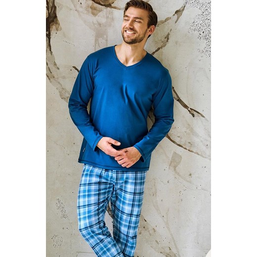 Bawełniana piżama męska jeans Mark 3475, Kolor jeans-wzór, Rozmiar XXL, Taro ze sklepu Primodo w kategorii Piżamy męskie - zdjęcie 186295729