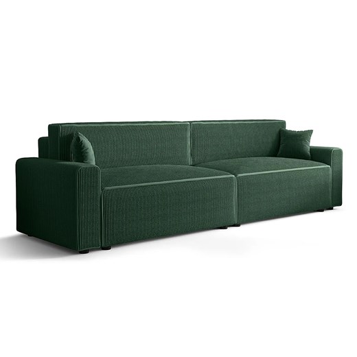Ciemnozielona sofa z funkcją spania N5-A59 ze sklepu Edinos.pl w kategorii Sofy i kanapy - zdjęcie 186296379